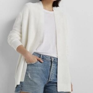 Club Monaco Essential Summer Open-Front Ribbed Cardigan